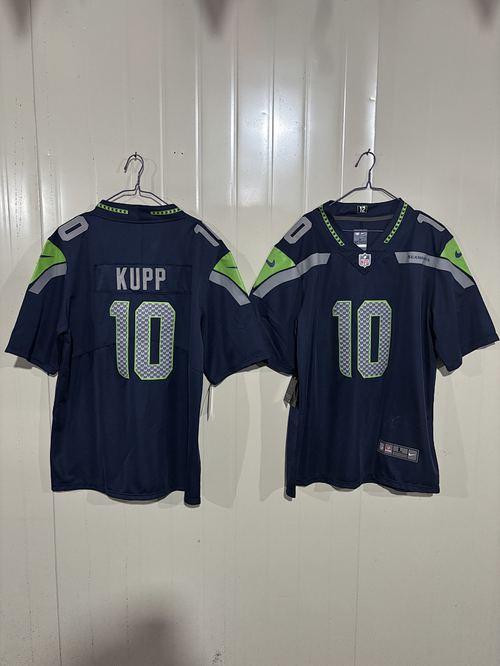 Seahawks #10 Navy Blue Jersey