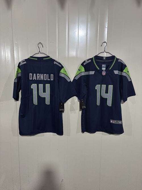 Seahawks #14 Navy Blue Jersey