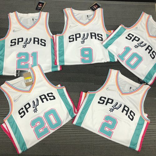 Spurs 75th Anniversary Heat Pressed Jersey
