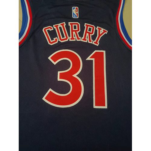 76ers #31 Navy Blue Diamond Jersey