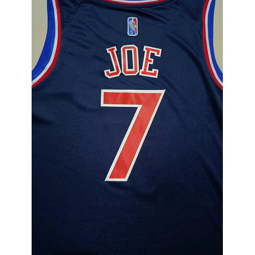 76ers #7 Navy Blue 75th Anniversary Diamond Jersey