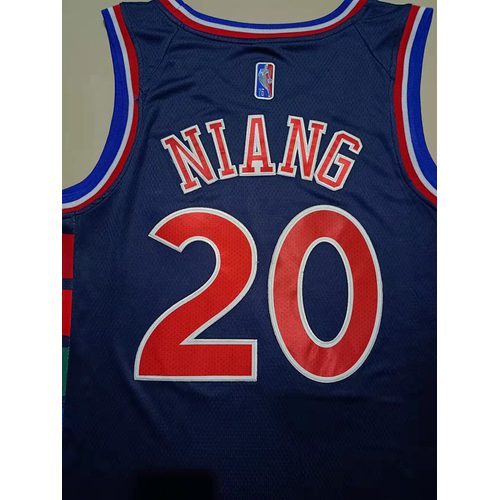 76ers #20 Navy Blue 75th Anniversary Diamond Jersey