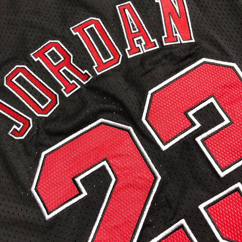 Bulls #23 Black Embroidered Jersey XS-XXL