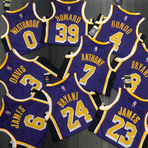 Lakers 75th Anniversary Heat Pressed Jersey