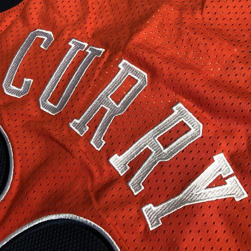 Warriors #30 Stephen Curry Orange Embroidered Retro Jersey XS-XXL