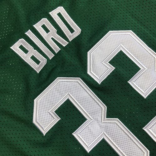 Celtics #33 Larry Bird Green Embroidered Jersey S-XXL