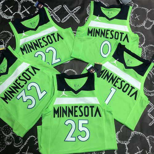 Timberwolves Heat Pressed Jersey
