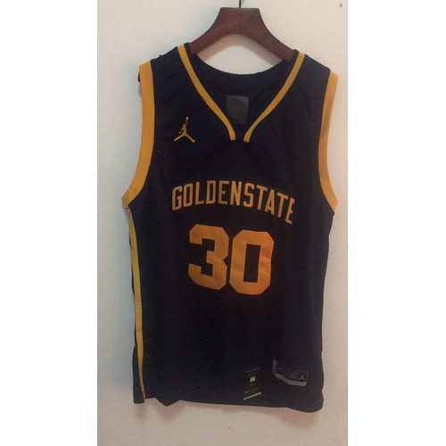 Warriors #30 Navy Blue Jersey