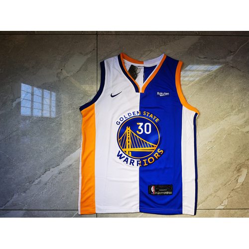 Warriors #30 Blue White Jersey