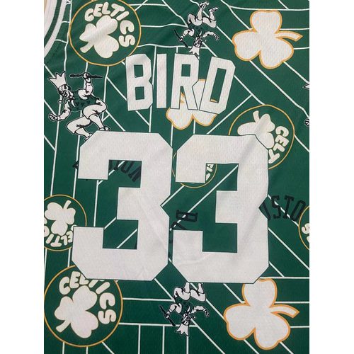 Celtics #33 Green Retro Jersey