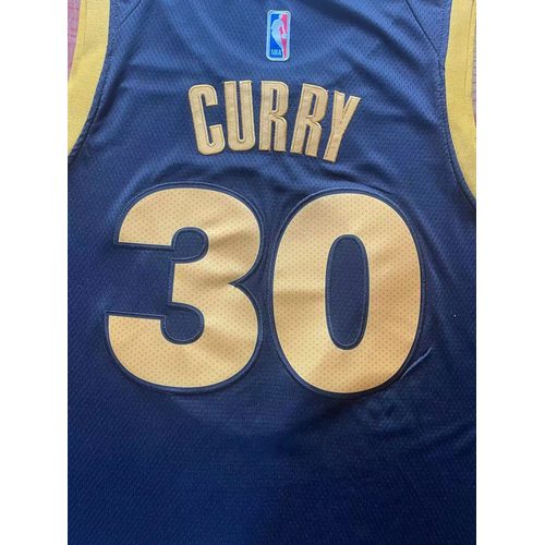 Warriors #30 Stephen Curry Black Jersey