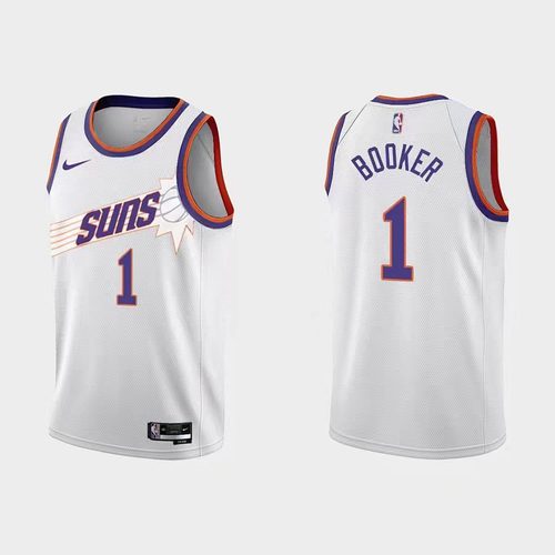 Suns Devin Booker White Jersey