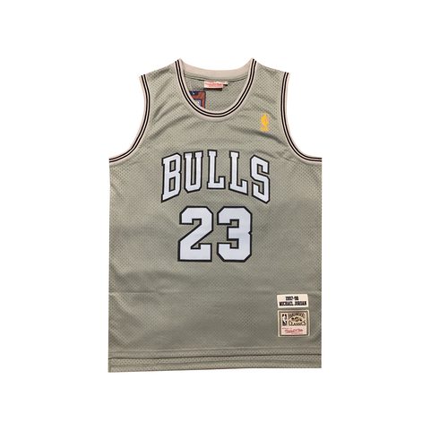 Bulls #23 Gray Commemorative Jersey