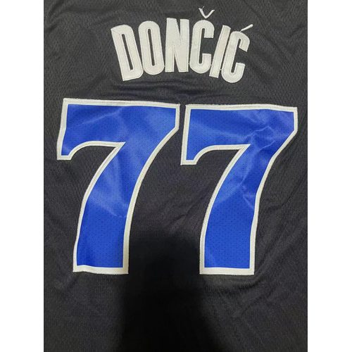 Mavericks #77 Black Nike Jersey
