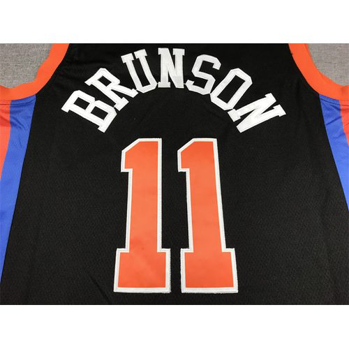 Knicks #11 Black City Edition Jersey