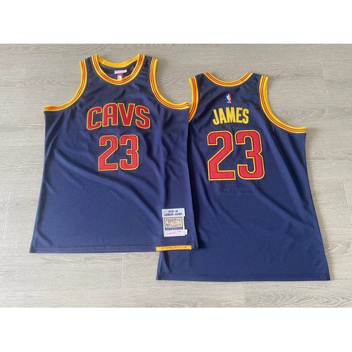 Cavaliers LeBron James Blue Embroidered Jersey