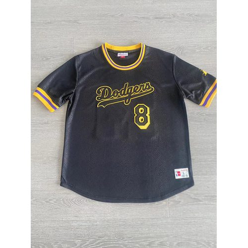 Dodgers Kobe Bryant Black Embroidered Jersey