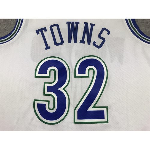 Timberwolves White Jersey