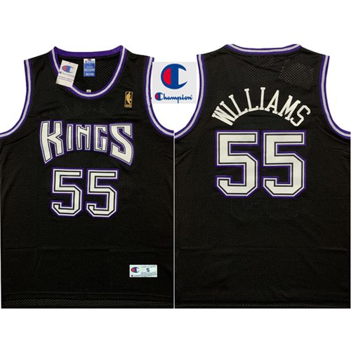 Kings #55 Black Retro Jersey