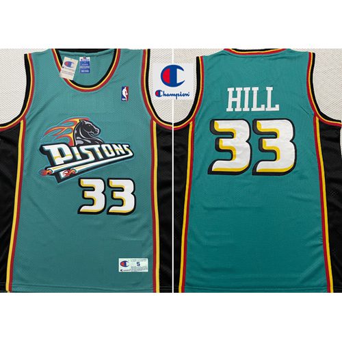 Pistons Green Retro Jersey