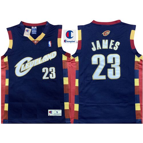 Cavaliers LeBron James Navy Blue Jersey