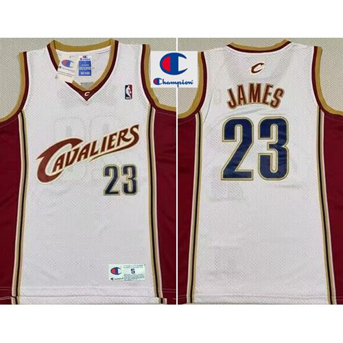 Cavaliers LeBron James White Jersey