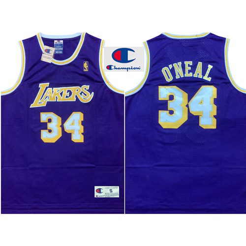 Lakers Shaquille O'Neal Purple Jersey