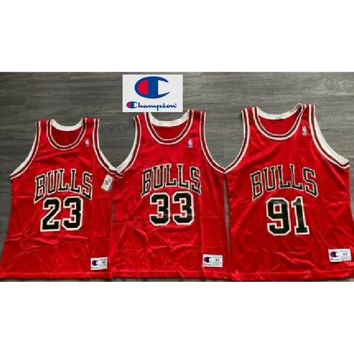 Bulls #91 Red Retro Jersey