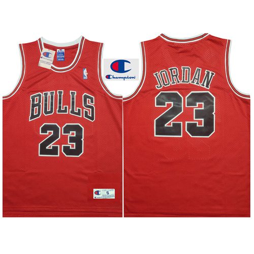 Bulls #23 Michael Jordan Red Retro Jersey