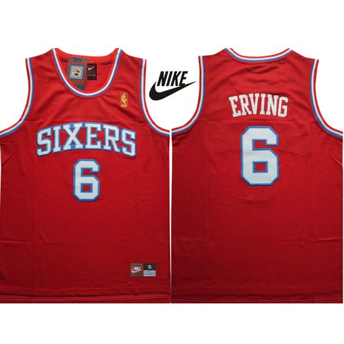 76ers Kyrie Irving Red Retro Nike Jersey