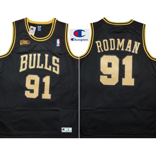 Bulls #91 Black Jersey