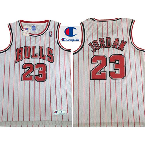 Bulls Michael Jordan White Retro Jersey