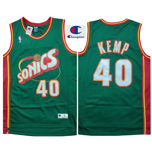 SuperSonics #40 Green Jersey