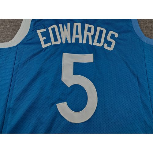 Timberwolves #5 Light Blue Jersey