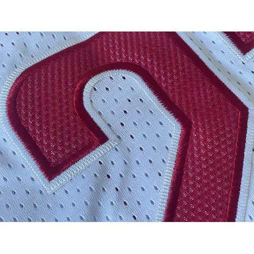 Cavaliers #23 LeBron James White Embroidered Jersey