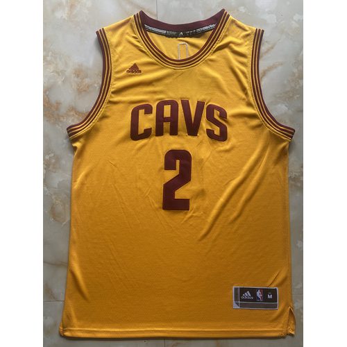 Cavaliers #2 Kyrie Irving Yellow Jersey