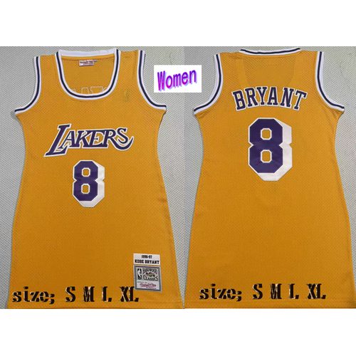 Lakers Kobe Bryant Yellow Retro Jersey