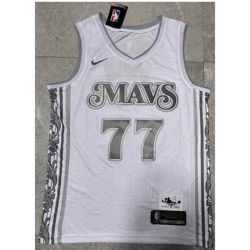 Mavericks Luka Doncic White City Edition Jersey