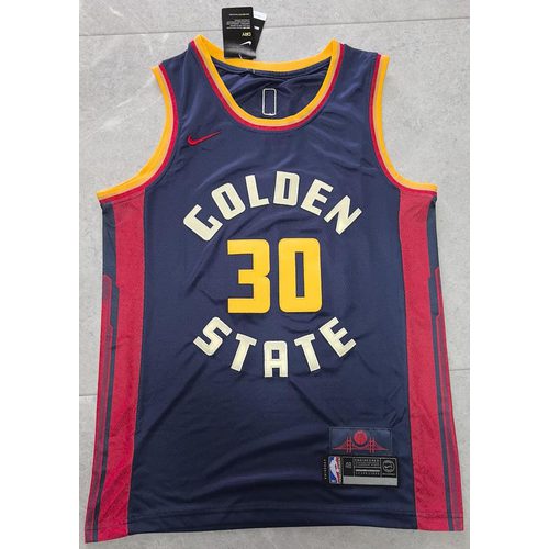 Warriors Stephen Curry Navy Blue City Edition Jersey
