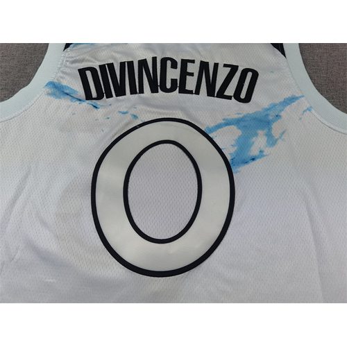 Timberwolves #0 White City Edition Jersey