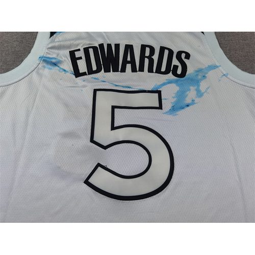 Timberwolves #5 White City Edition Jersey