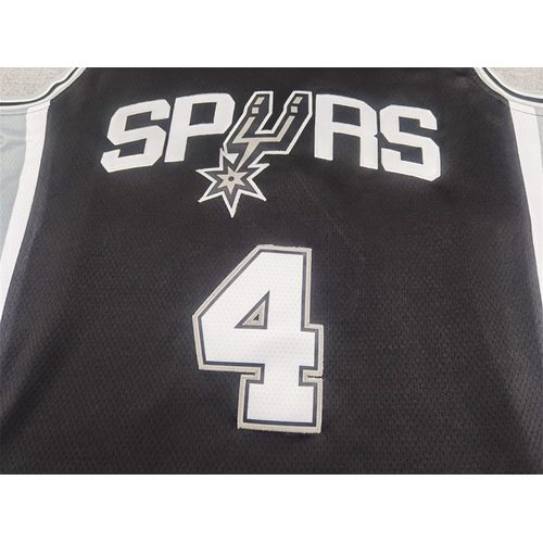 Spurs #4 Black Jersey