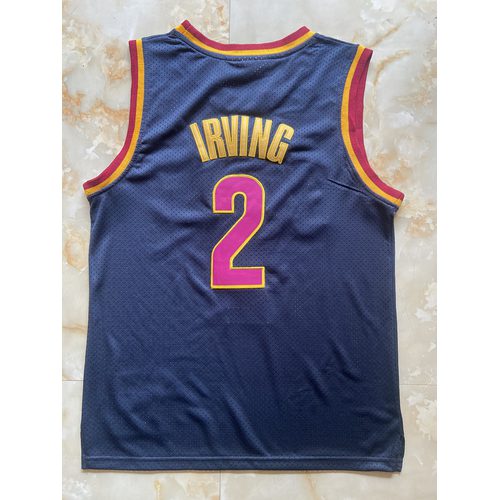 Cavaliers #2 Kyrie Irving Blue Retro Jersey