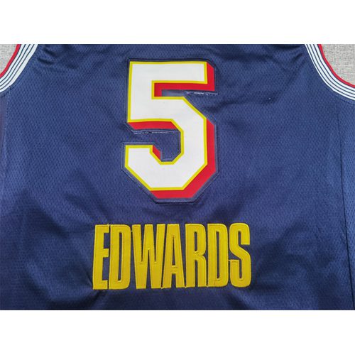 Timberwolves #5 Navy Blue All-Star Jersey