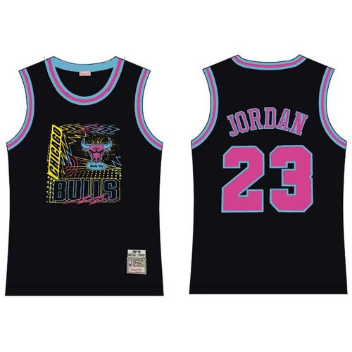 Bulls #23 Black Jersey
