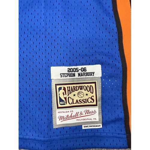 Knicks #3 Blue Swingman Retro Heat Pressed Jersey