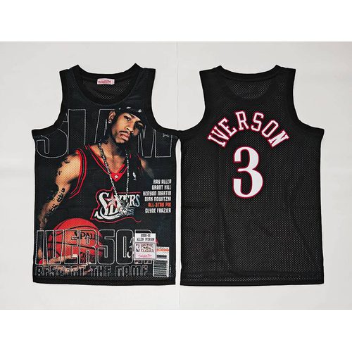76ers #3 Black Jersey