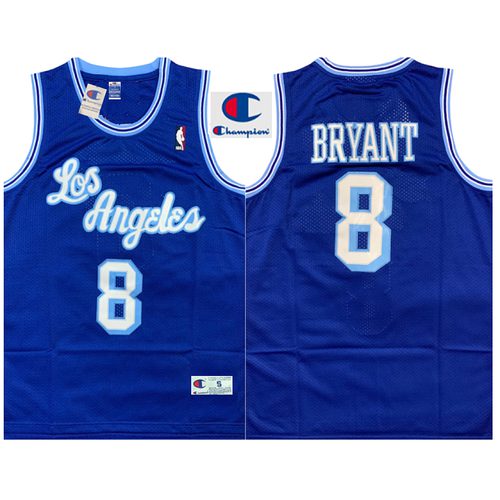 Lakers #8 Kobe Bryant Blue Retro Jersey