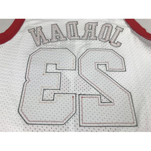 Bulls #23 White Jersey