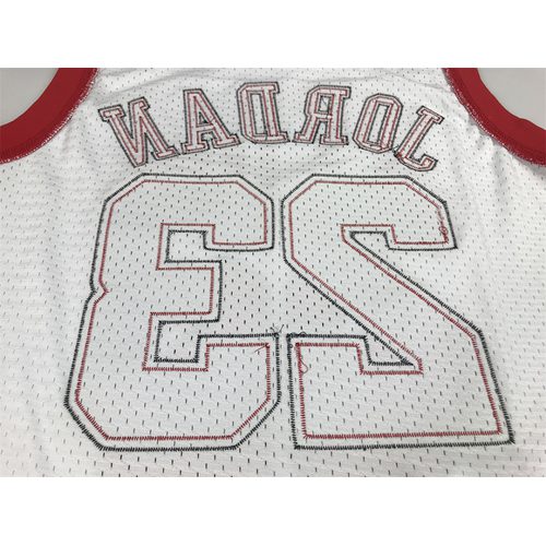 Bulls #23 White Jersey